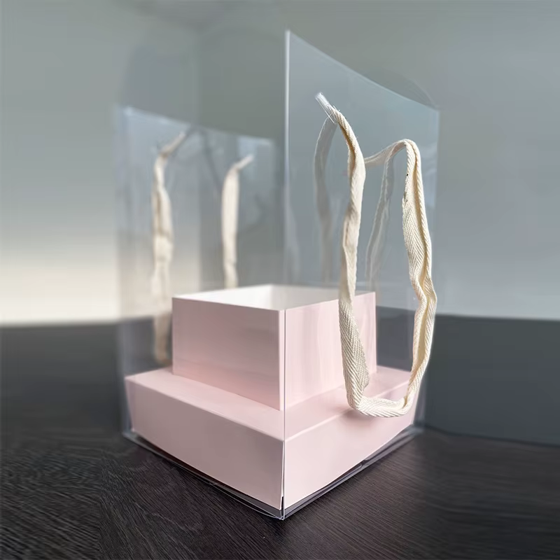Nouvelle boîte d'emballage pour fleurs roses