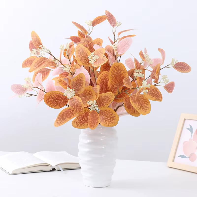 Feuilles d'abricot artificielles vertes