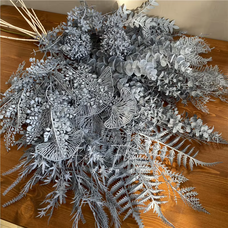 Brume bleue artificielle Rose brume herbe
