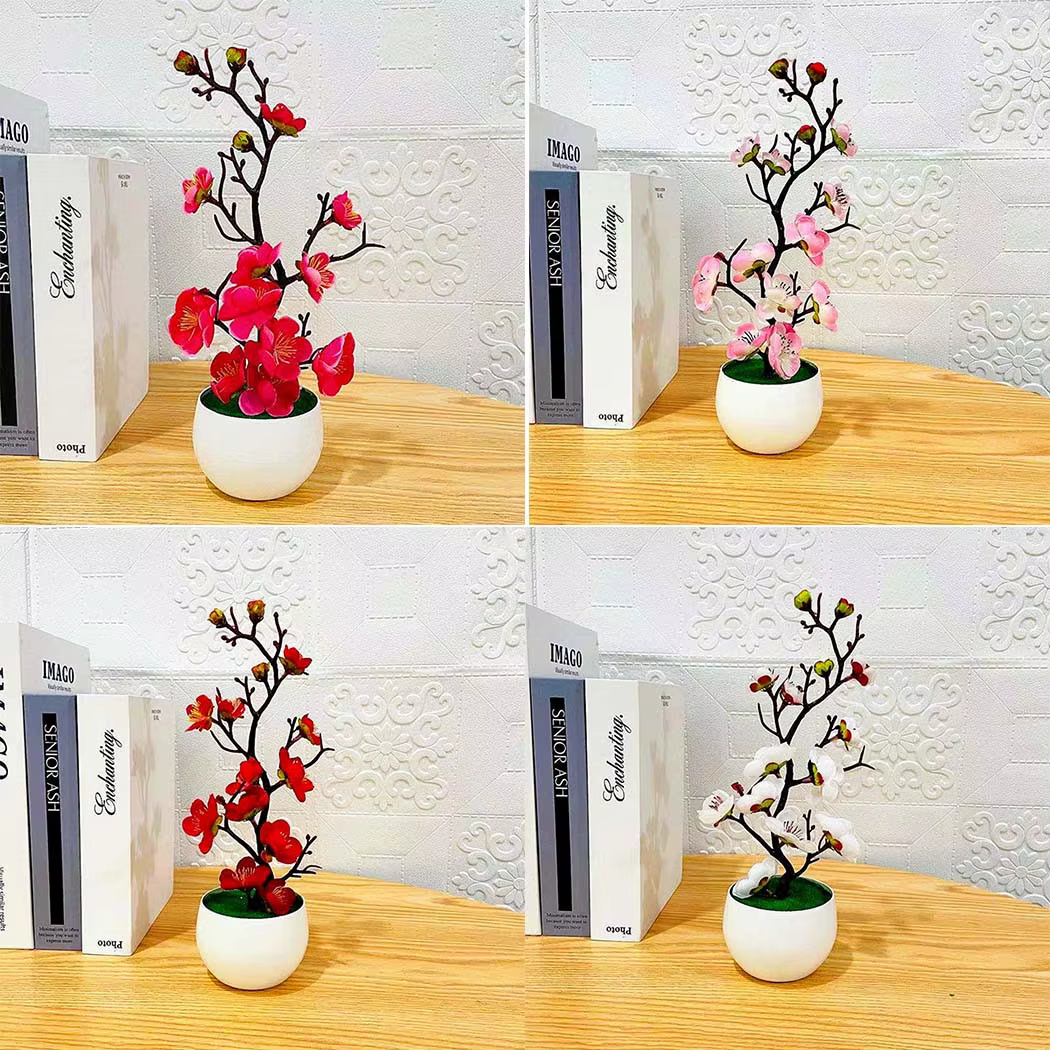 Plante en pot de fleur de prunier à usage intérieur et extérieur
