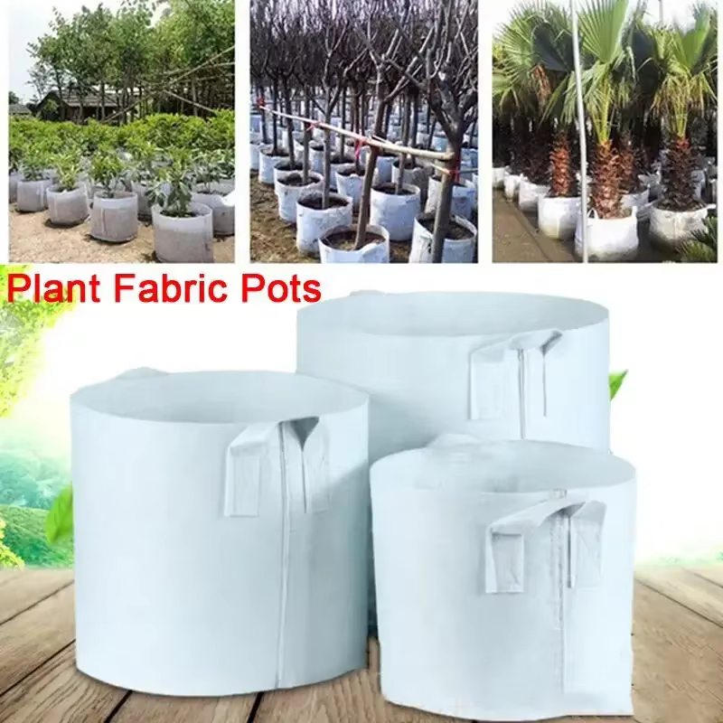 Pots ronds en tissu, sacs de culture