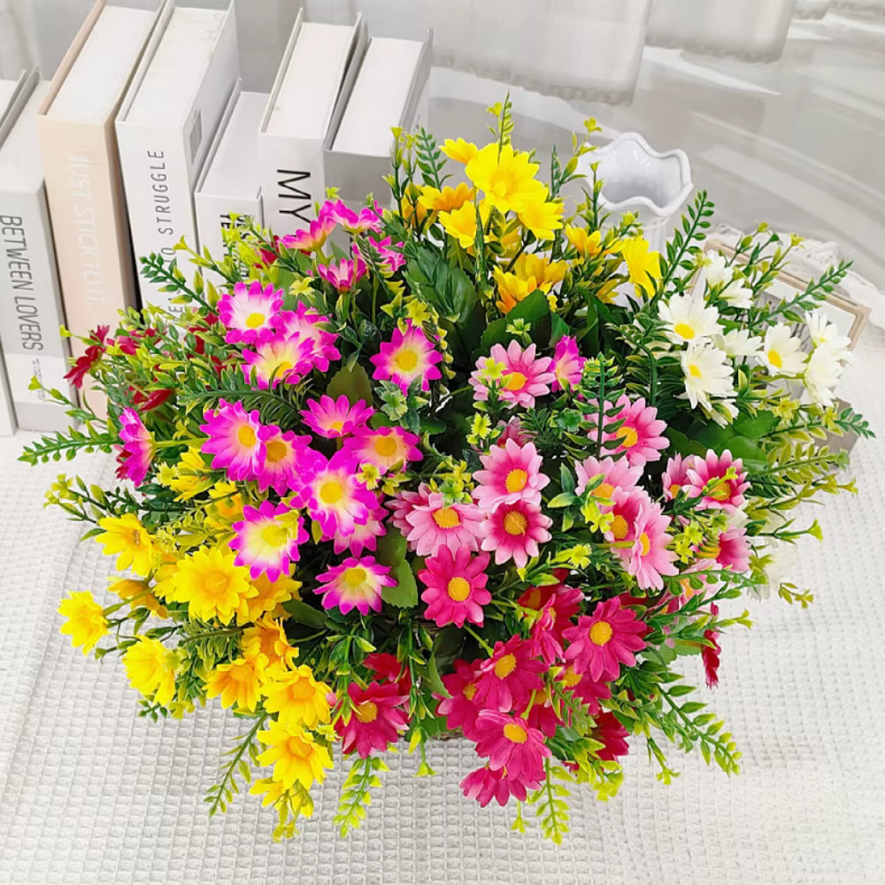 1 paquet de fleurs artificielles d'extérieur