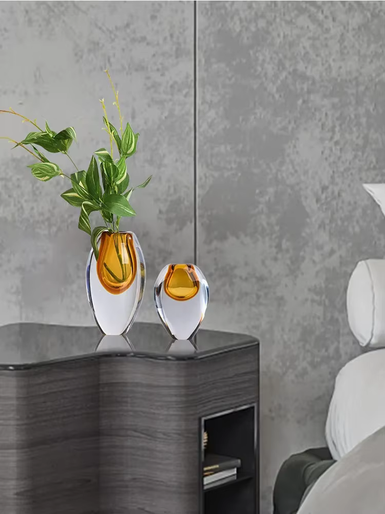 Jarrón moderne Type circulaire Vase à fleurs vitrail spheroïdal Pot de fleur de luxe accessoires pour la maison décoration cadeau Ваз