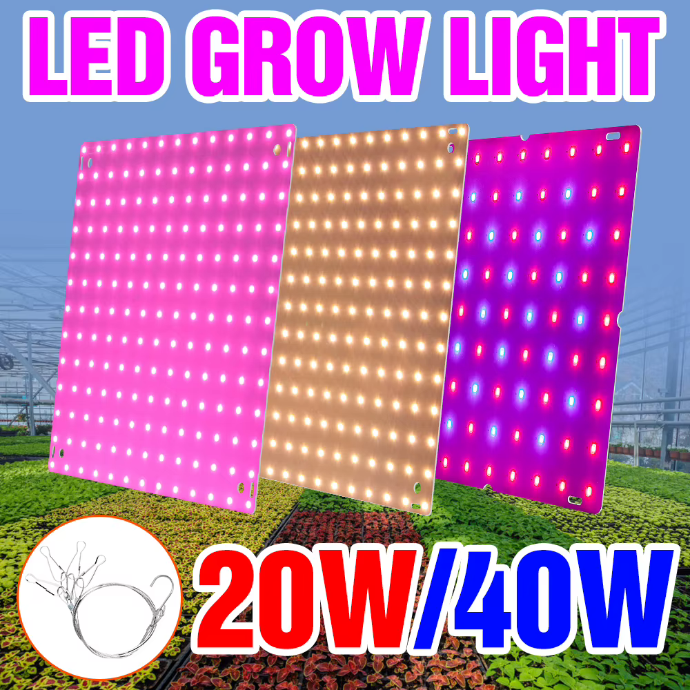 LED plante d'intérieur lumière spectre complet LED panneau de culture Phyto lampe