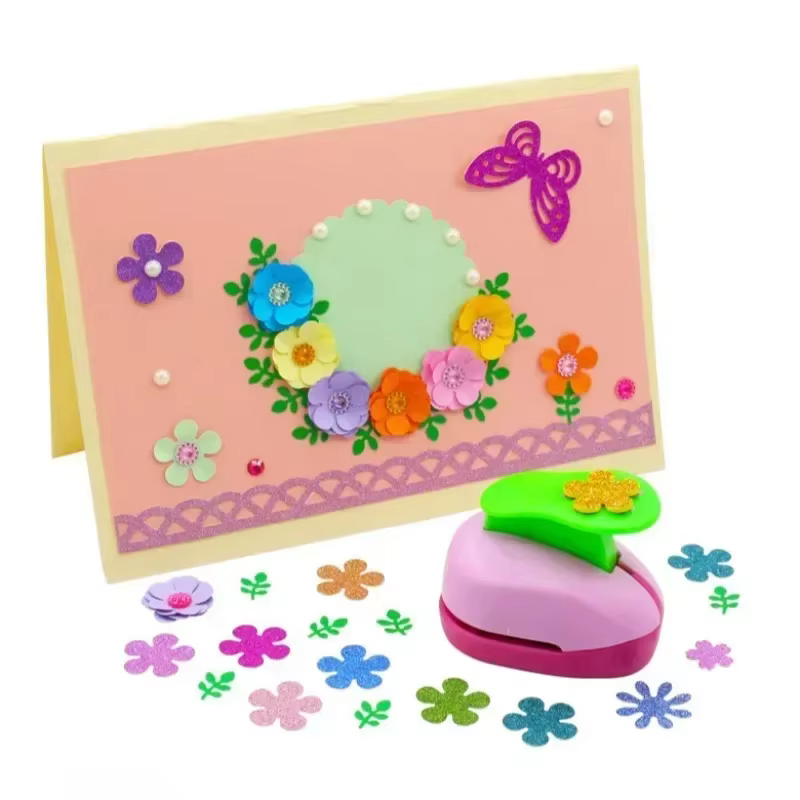 Fleur Furador bricolage papier découpé Eva mousse fabricant perforateur Scrapbooking économie de travail pour enfant trou poinçon gaufrage