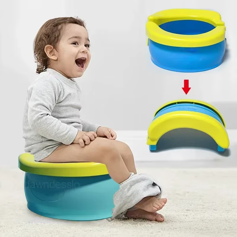Siège de toilette pliable pour enfants, facile à nettoyer, cadeau d'anniversaire pour garçons et filles, pot de voyage portable pour bébé
