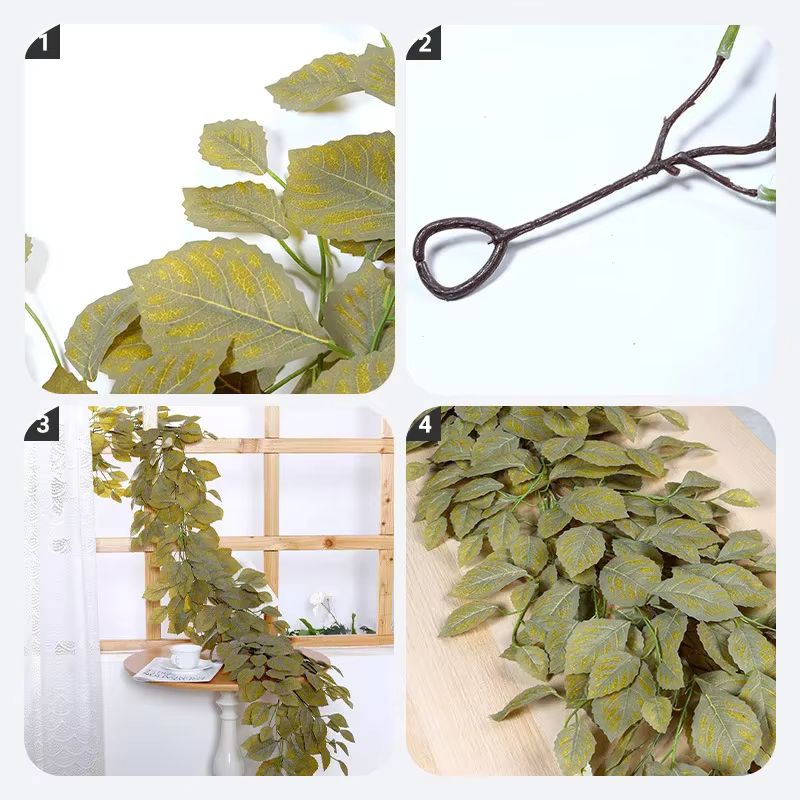 Simulation de feuilles d'eucalyptus