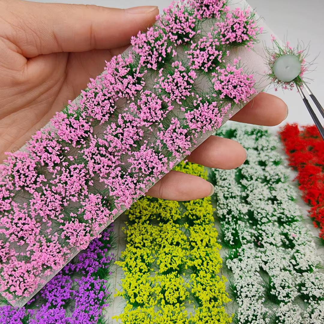 30 pièces/boîte, mini-bouquets de fleurs pour micro-paysage, bouquets de fleurs simulées, ornements pour modèles architecturaux DIY