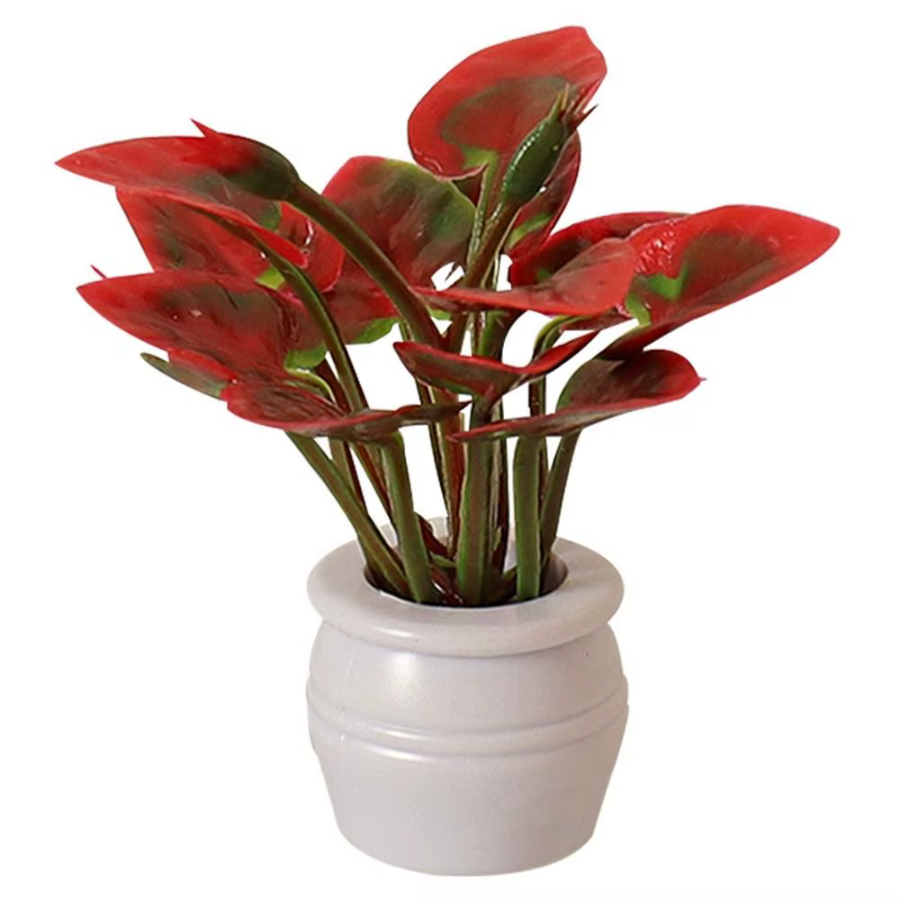 Mini vase de simulation en plastique pour maison de course