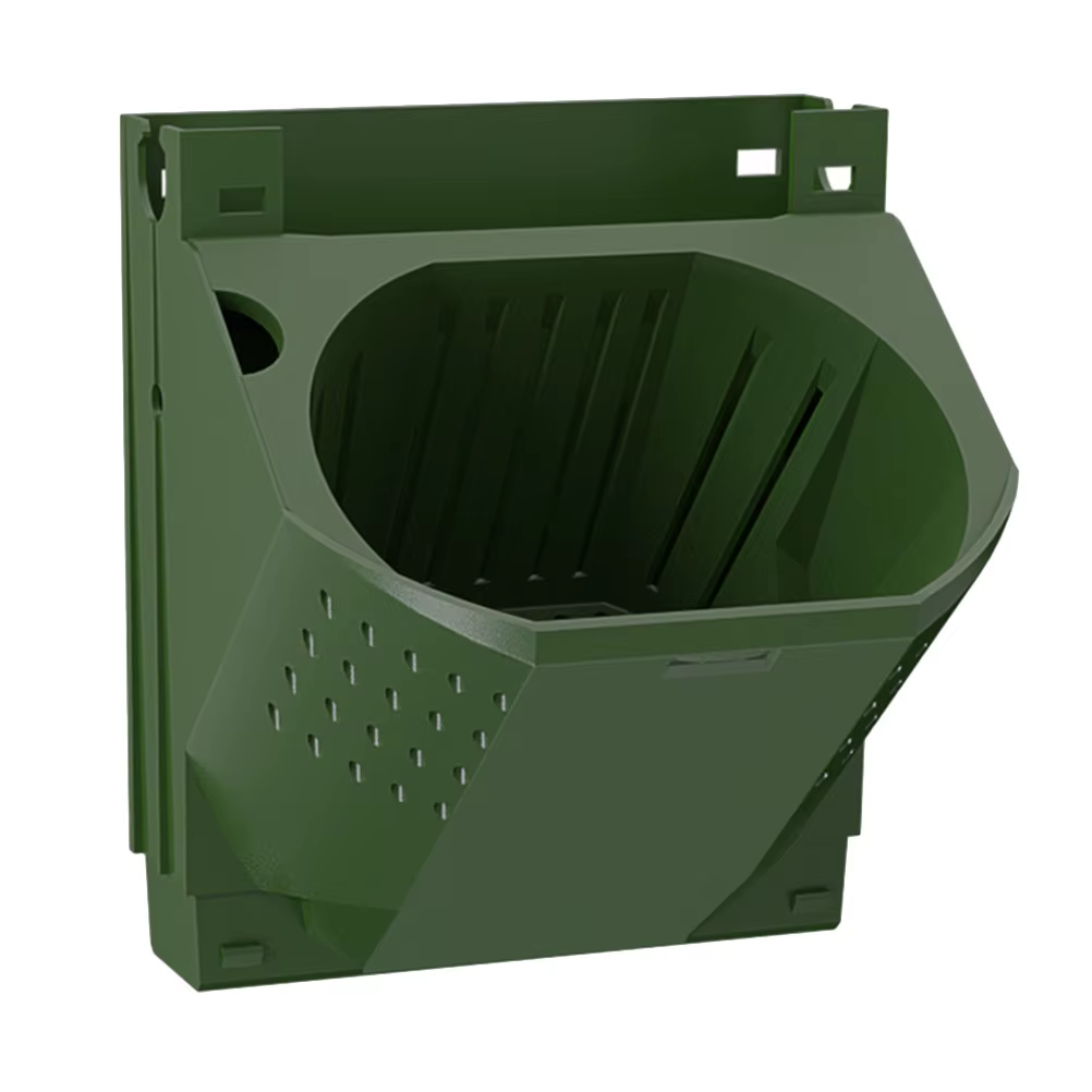 1 pot de jardinage vertical mural en PP avec trous de drainage