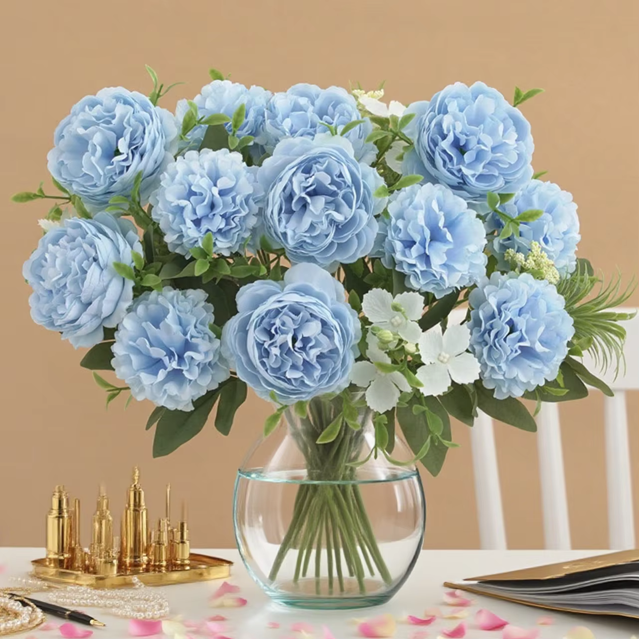 Fleurs artificielles en forme de bulbes