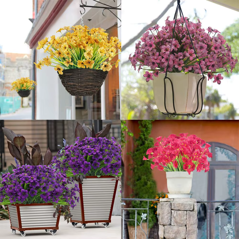 Fleurs artificielles d'extérieur