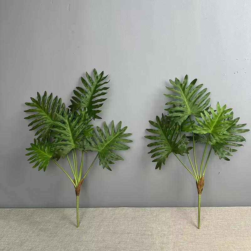 Plantes vertes simulées au toucher