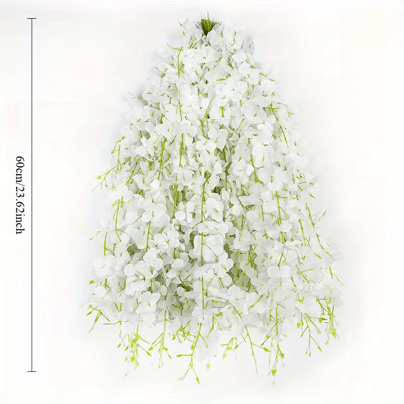 Guirlande de fleurs artificielles en glycine