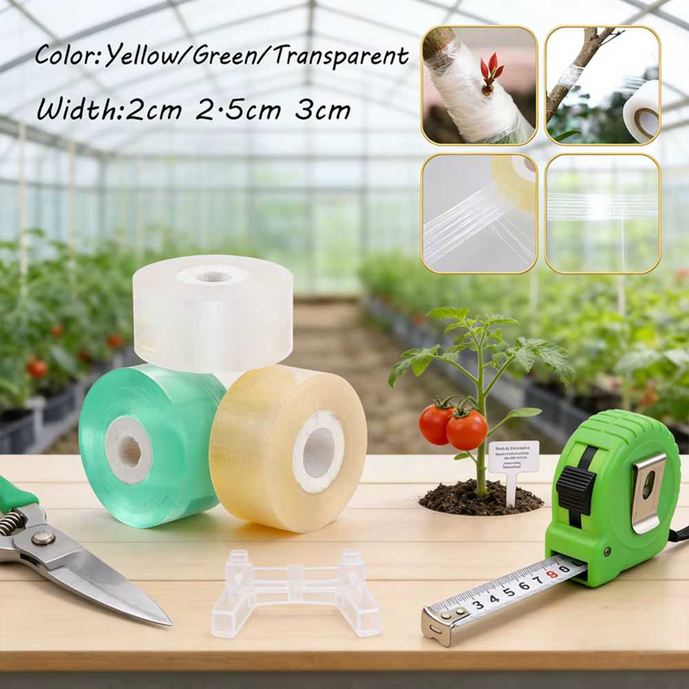 1 rouleau de ruban de fixation pour plantes élastique