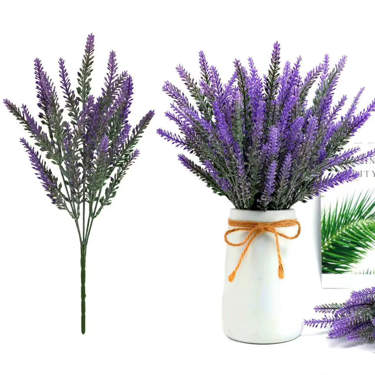 Fleurs artificielles en plastique de lavande provençale