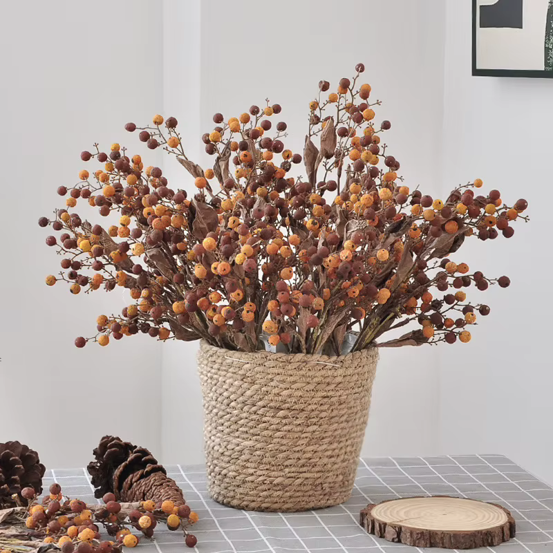 Bouquet de fruits de houx d'automne 40CM