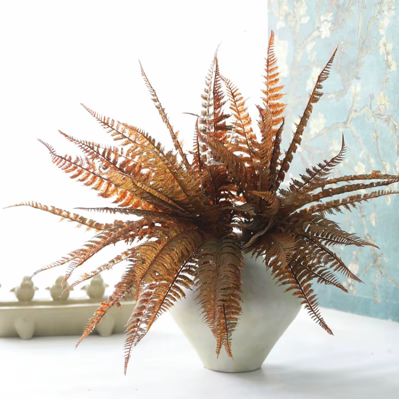 Plante verte artificielle en plastique
