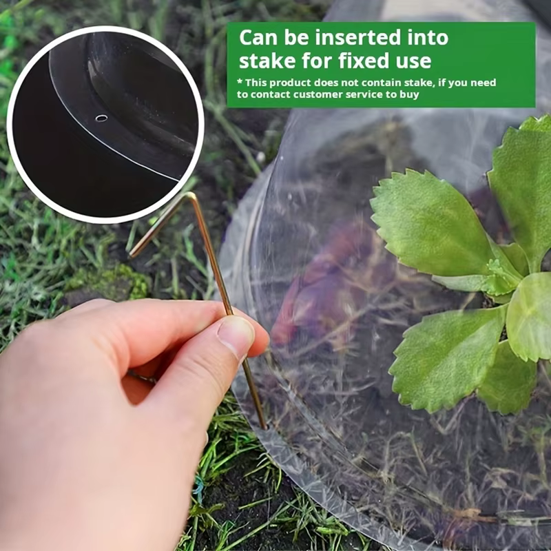 Dôme de protection contre l'humidité pour plantes en plastique réutilisable