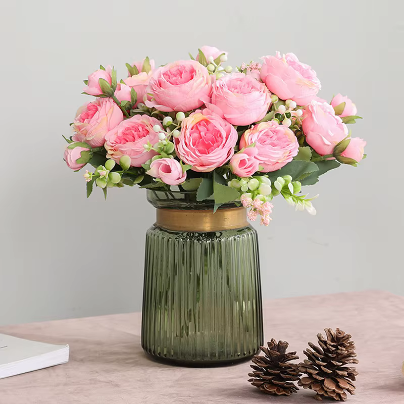 Rose Pivoine Artificielle