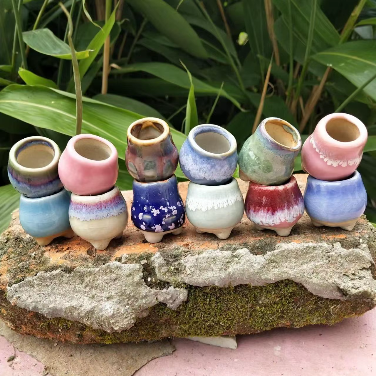Mini pot de fleurs en céramique vethops