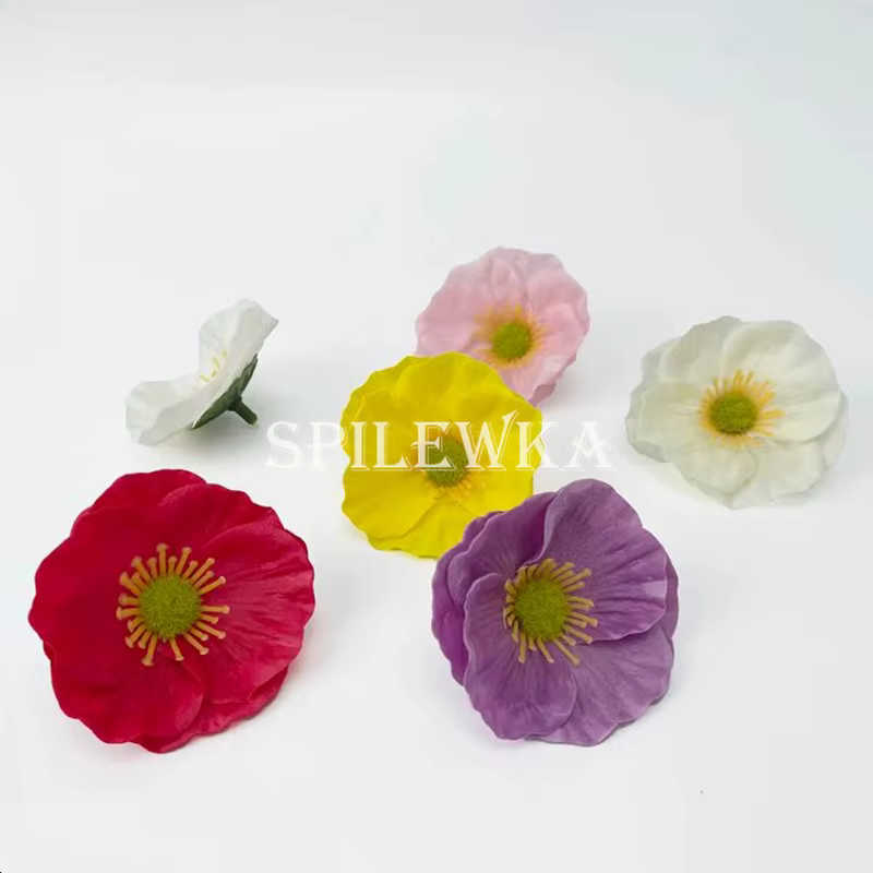 Haute qualité 5x2 cm fleur artificielle maïs coquelicot têtes de fleurs Valentine Bouquet bricolage boîte-cadeau mariage maison décoration accessoires