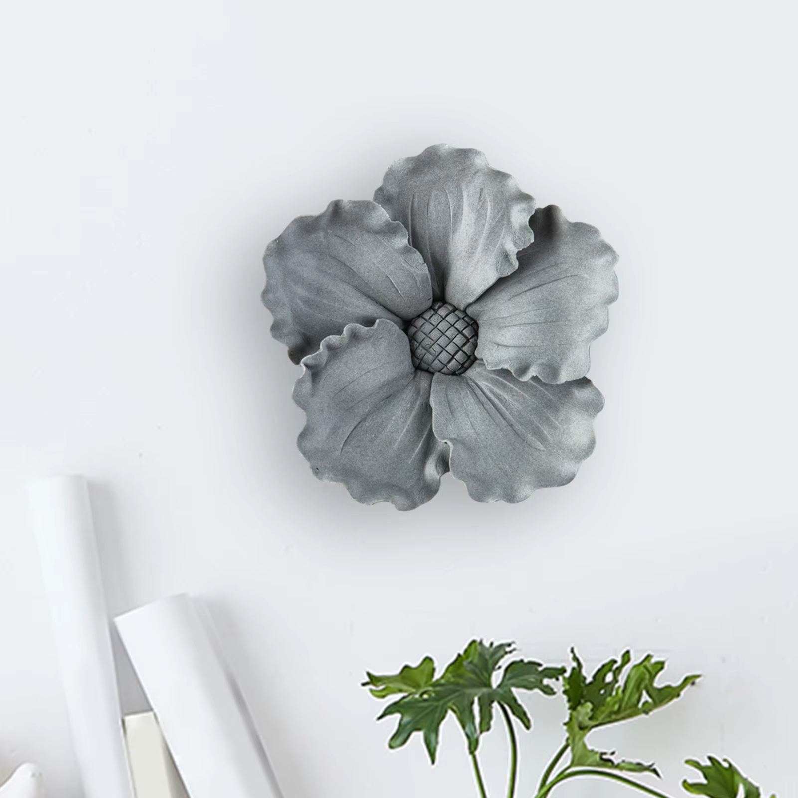 Mur de fleurs artificielles en céramique