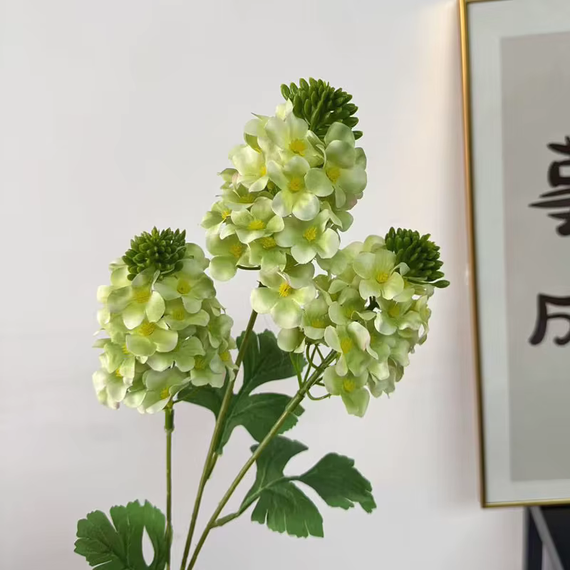 Une branche de fleur d'hortensia artificielle trois têtes Hortensia pour mariage Cneterpieces partie maison décoration florale