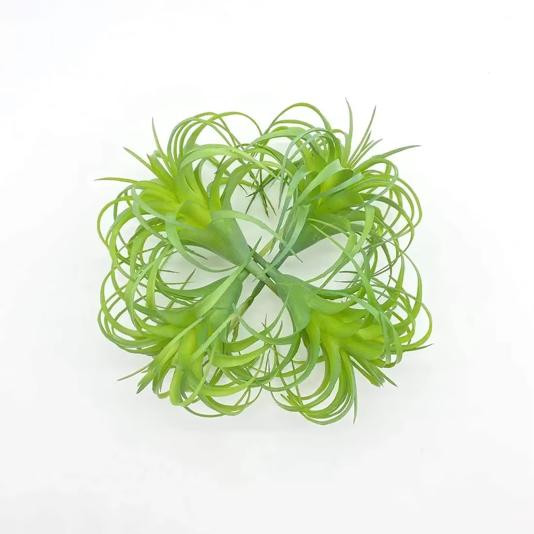 Paquet de 4 plantes artificielles à Air Faux herbe Tillandsia Bromeliads pour la décoration intérieure Terrarium projet verdure