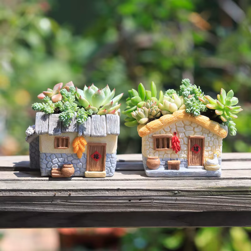 User inière de ferme vintage pour plantes à air succulentes