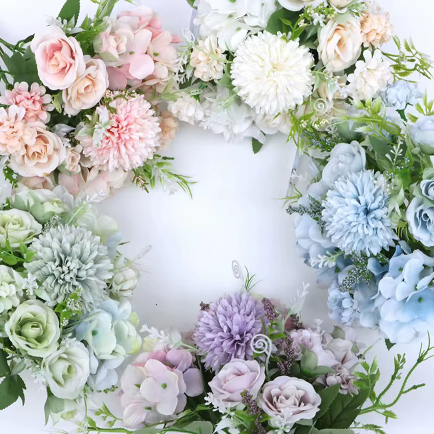 Fleurs artificielles De Mariée Roses Bouquet De Mariage Couronne Plantes Vases Maison Chambre En Plein Air Cour Décoration Accessoires Scrapbooking