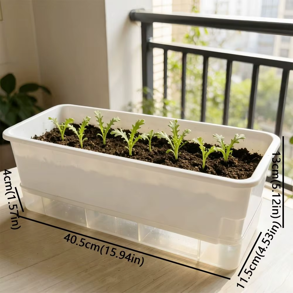 Pots de culture hydroponique en plastique épaissi
