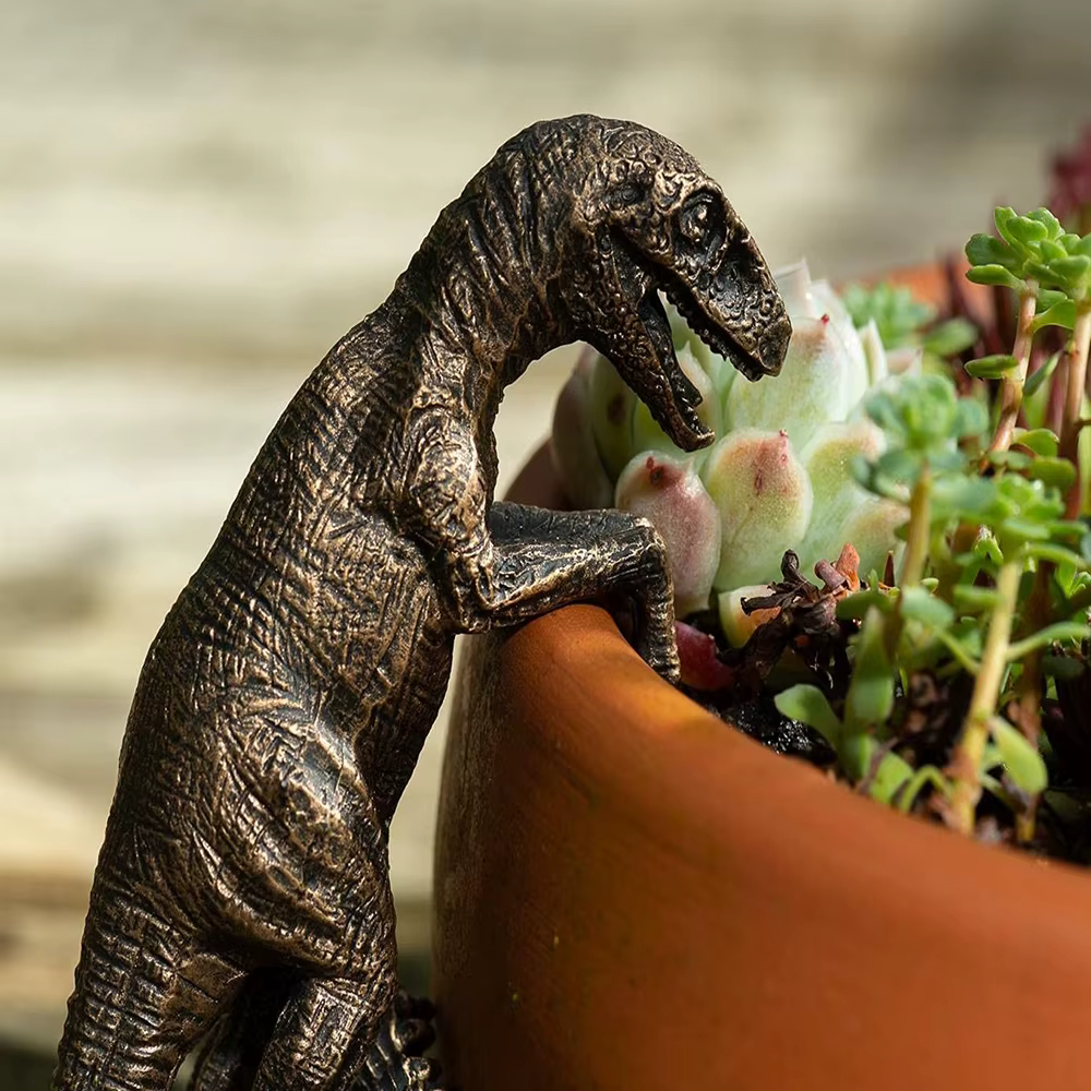 1pc petites décorations de dinosaure Pot de fleur bonsaï