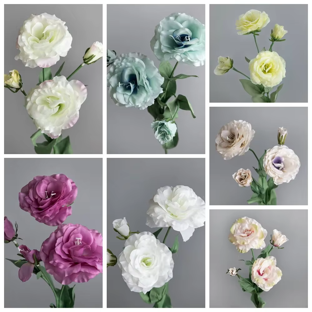 Bouquet de fleurs artificielles Eustoma