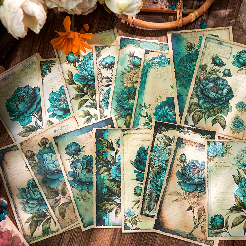 Papier matériel plantes fleurs