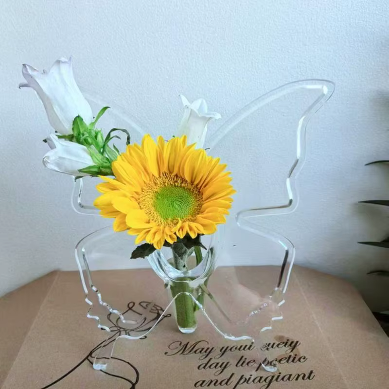 Pack Vase à papillons, décor Floral
