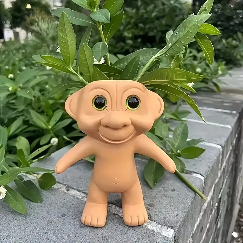 Pot de plante succulente ET Alien en résine