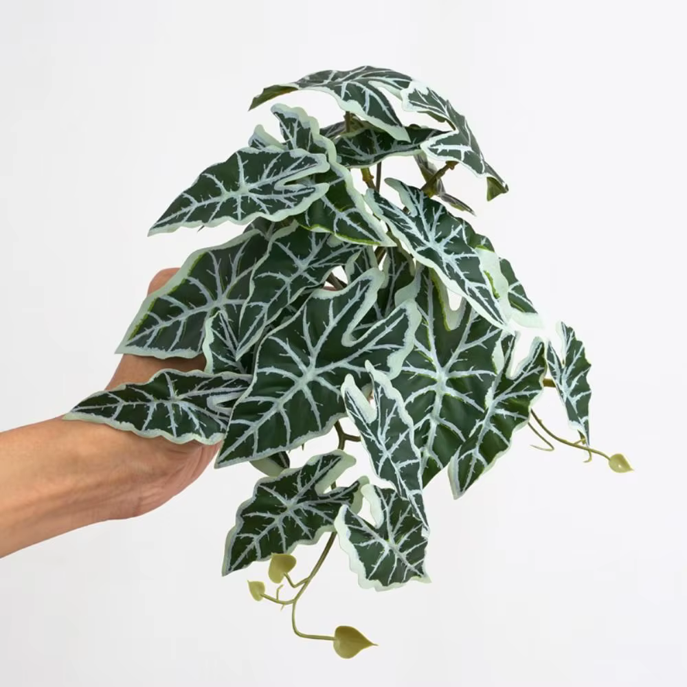 23 feuilles de plantes vertes artificielles