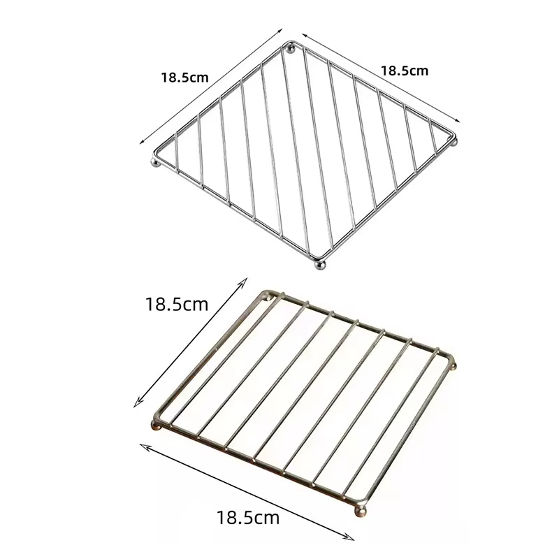 Tapis de Pot carré en métal