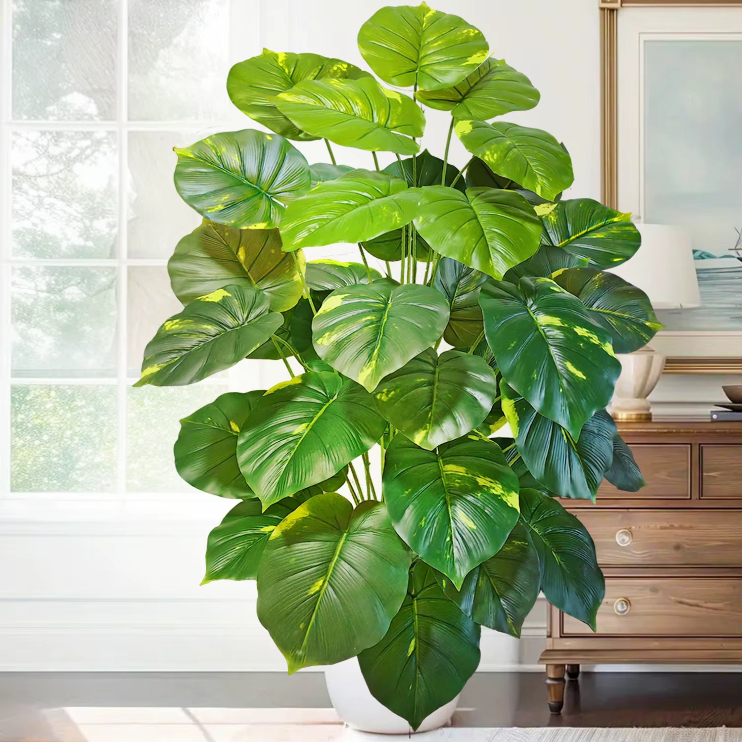 Fleurs et feuilles artificielles Monstera Deliciosa