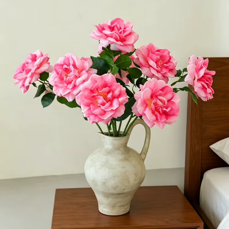12 pièces de fleurs artificielles de haute qualité