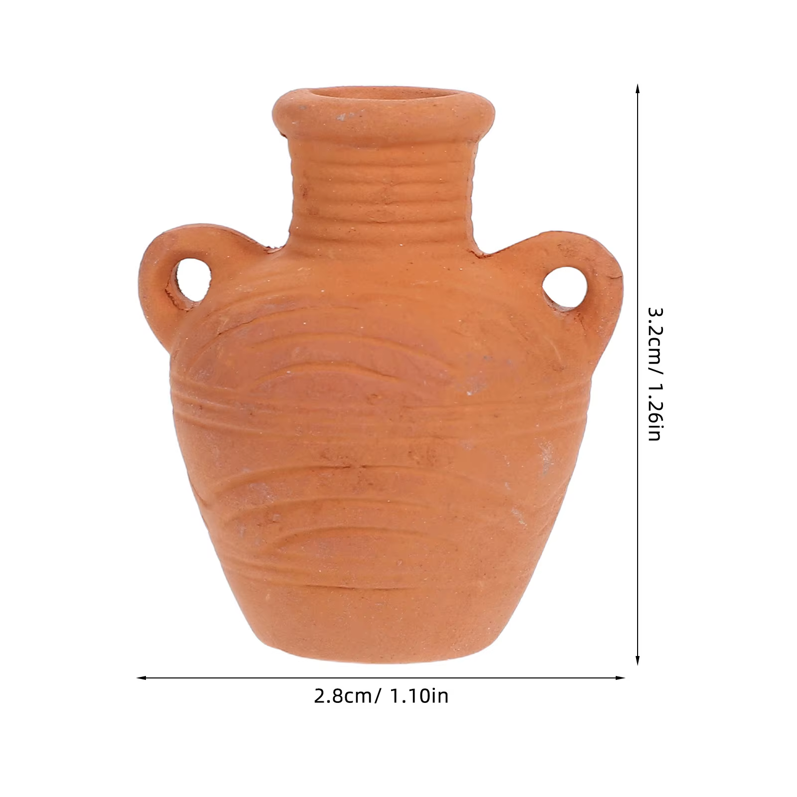 Mini pot de fleurs en terre cuite au design vintage