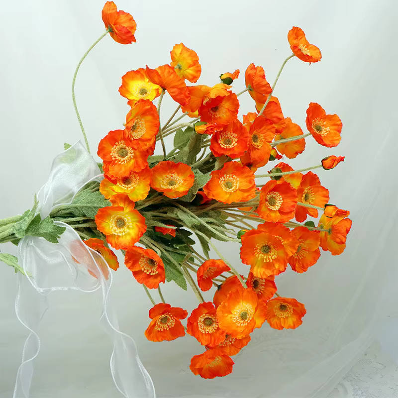 Coquelicot artificiel haut de gamme