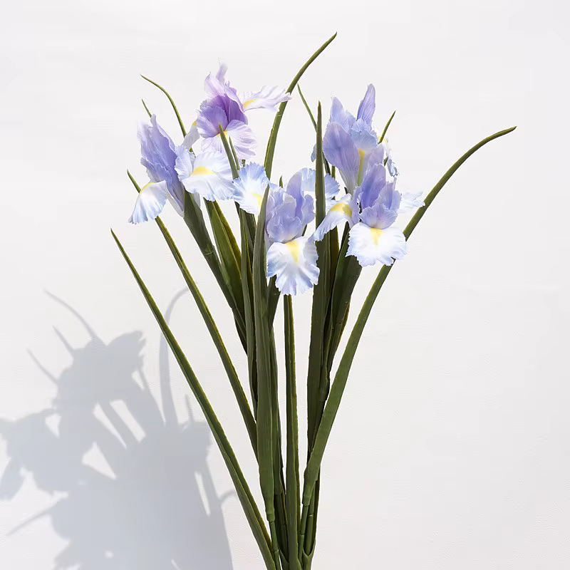 Fleurs d'iris artificielles 67cm