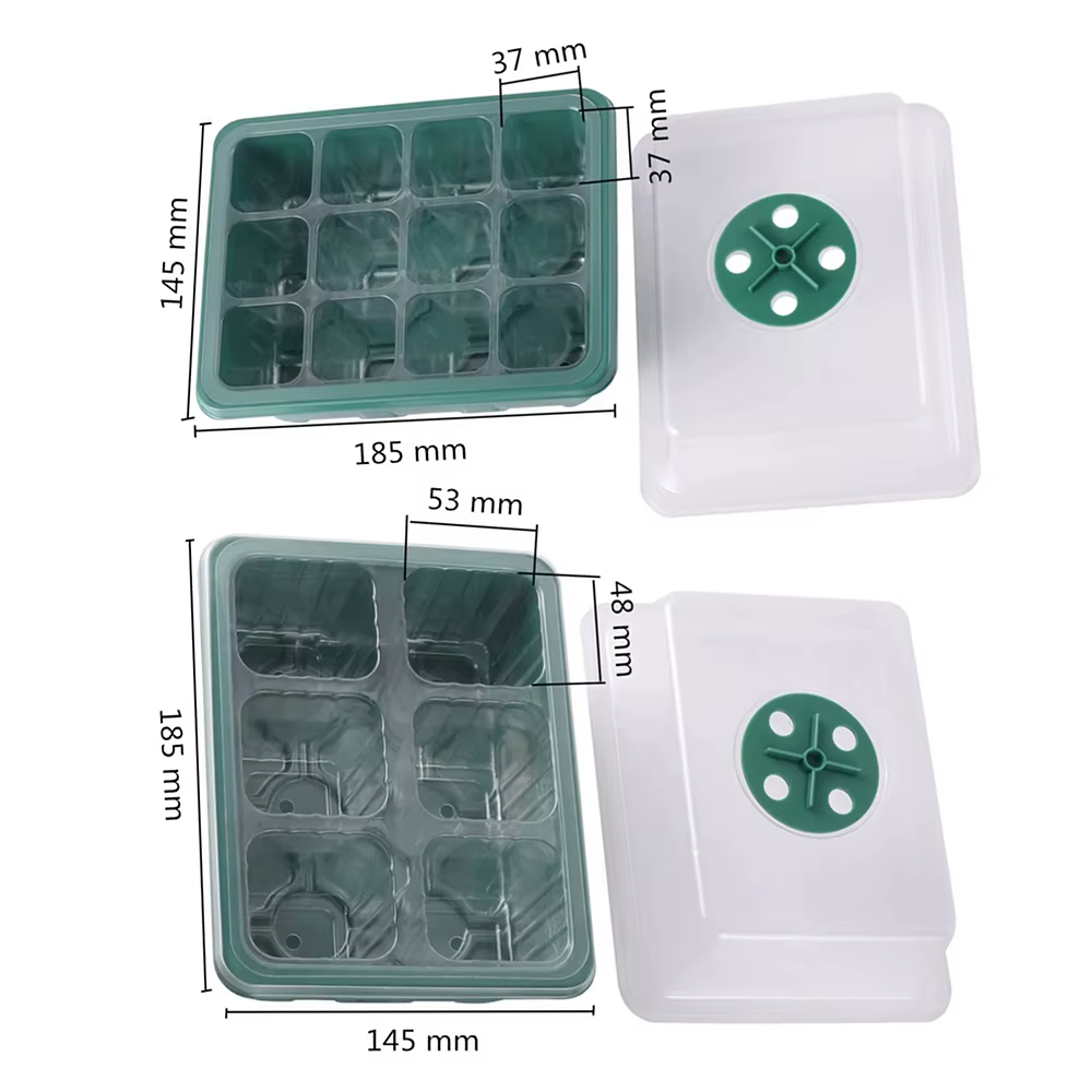 Pots de plantes en plastique à trous