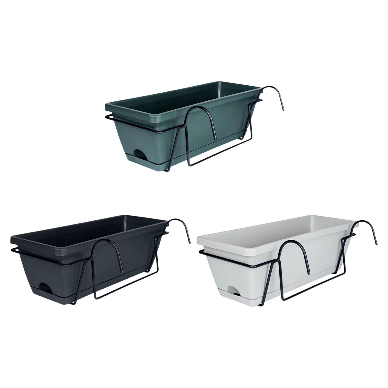 Confronplanteur rectangulaire pour balcon