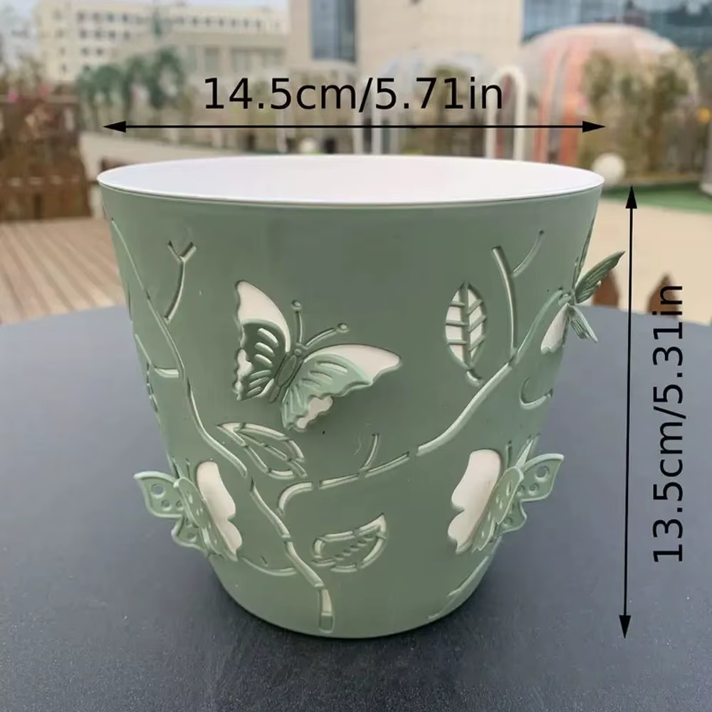 Pot de fleurs en Relief papillon de dessin animé 3D