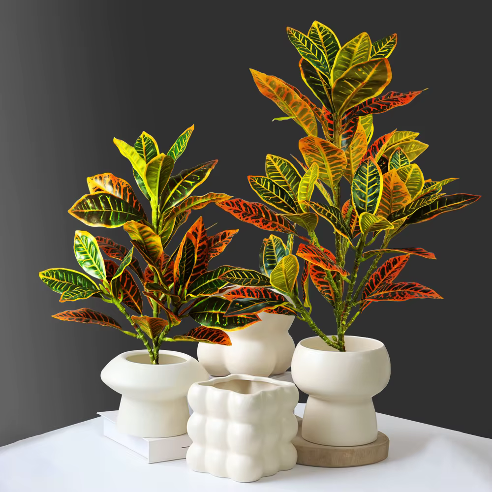 Plantes artificielles de croton de 24-41 cm