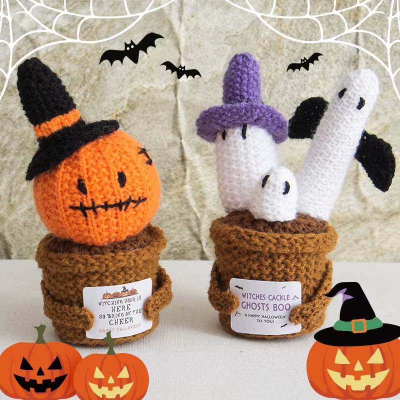Pot de fleur en Crochet pour Halloween