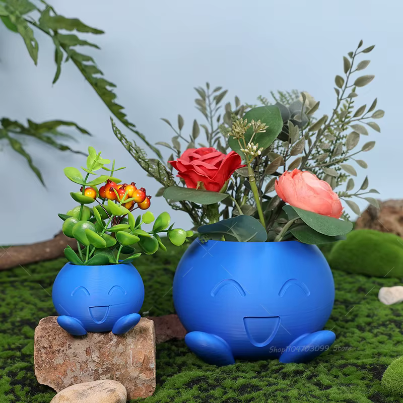 Pots de fleurs étranges imprimés en 3D